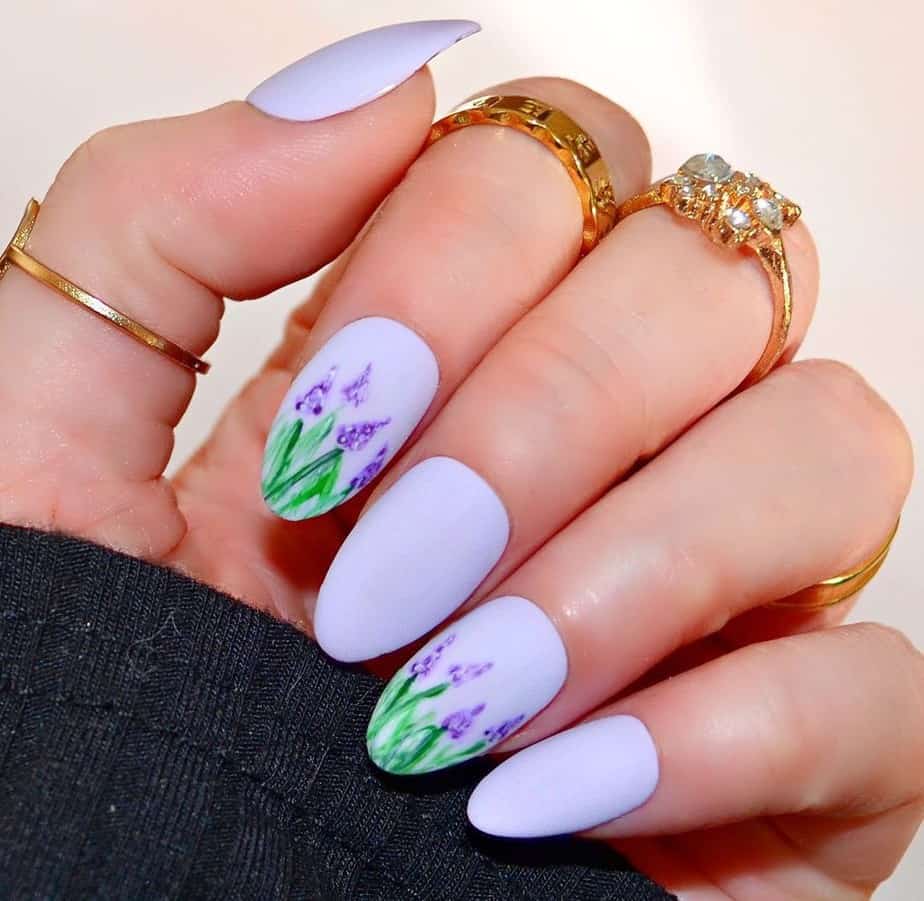 purple nails ideas summer