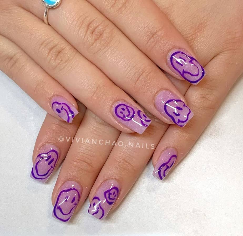 purple nail