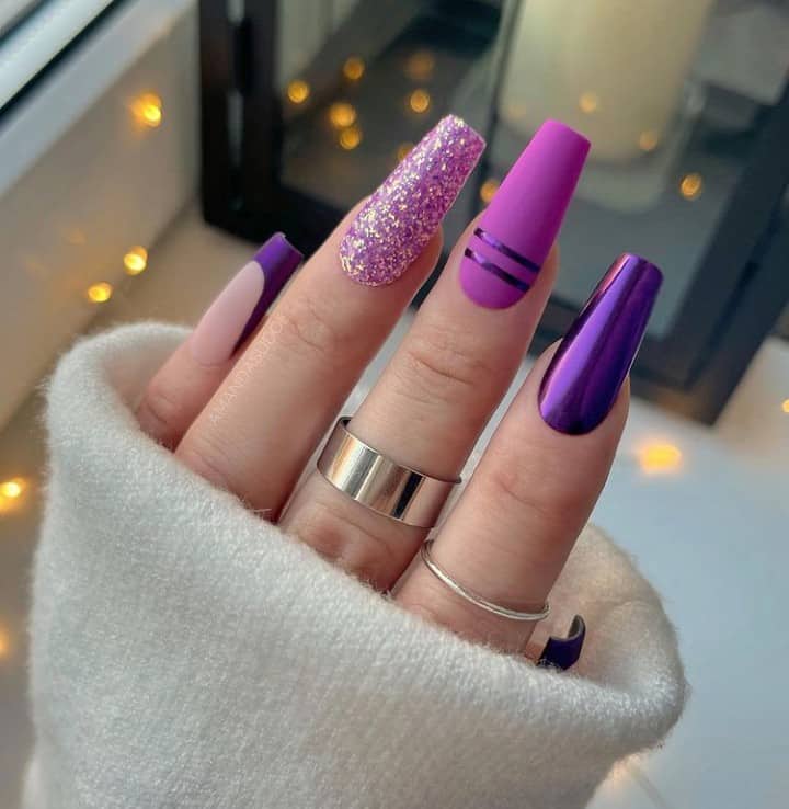 purple nails ideas