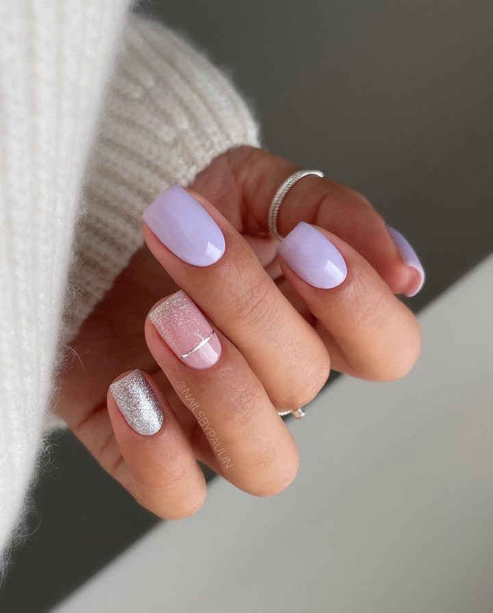 purple nails design