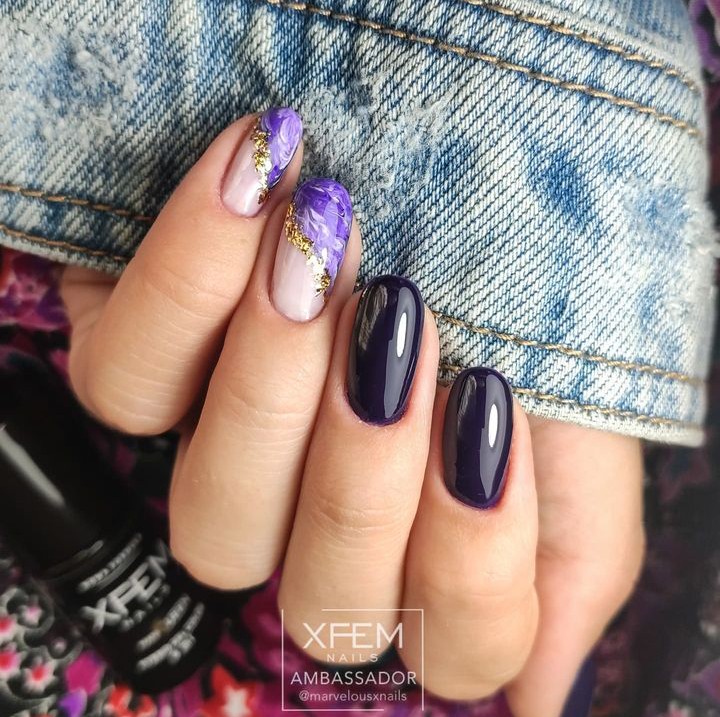 purple nails