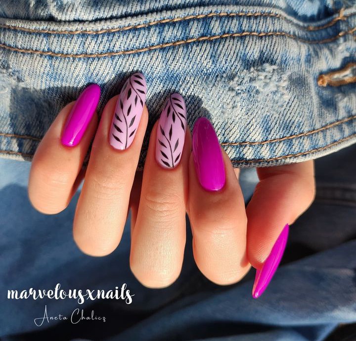 purple nails