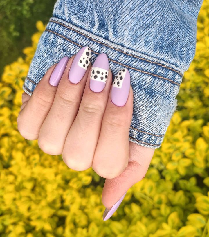 purple nails design