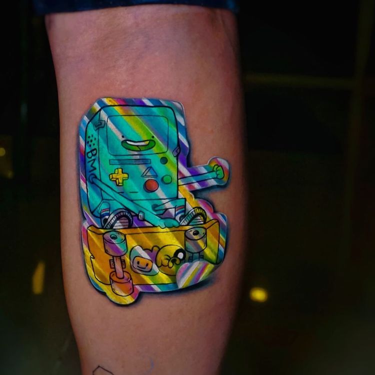 Holographic Sticker Tattoo by Clayton Davis