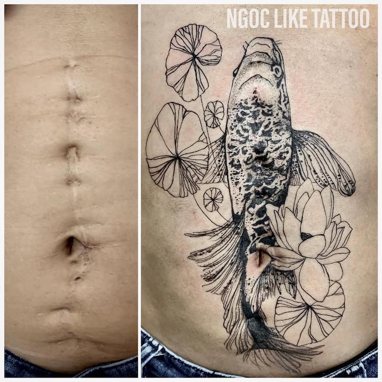 Scar Cover Up Tattoos by Ngoc Like Tattoo