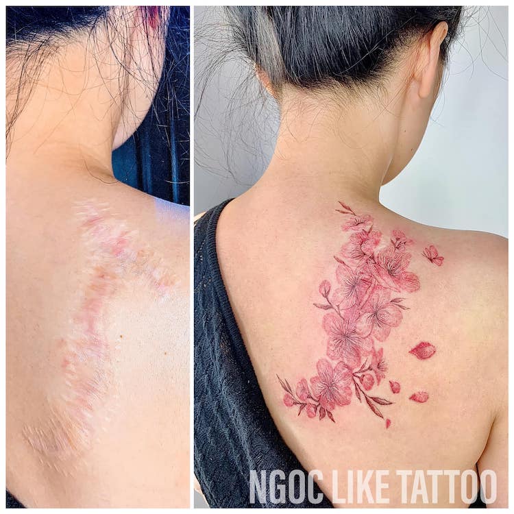 Scar Cover Up Tattoos by Ngoc Like Tattoo