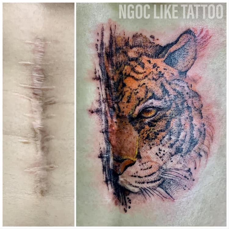 Scar Cover Up Tattoos by Ngoc Like Tattoo