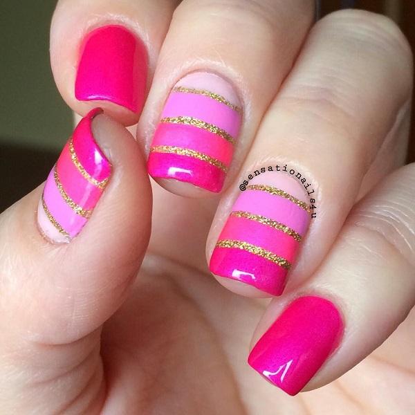 Stripes Nail Art