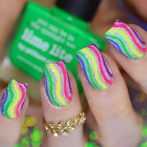 Stripes Nail Art