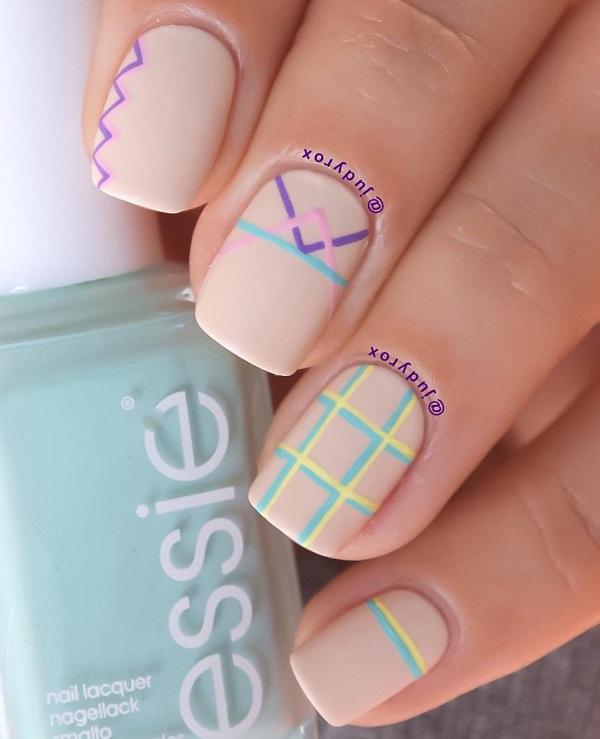 Stripes Nail Art