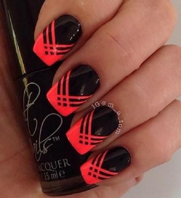 Stripes Nail Art