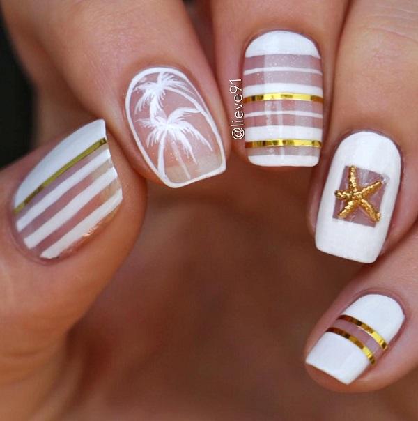 Stripes Nail Art