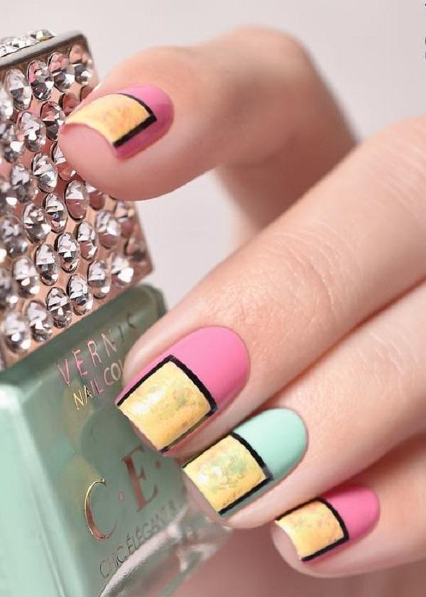 Stripes Nail Art