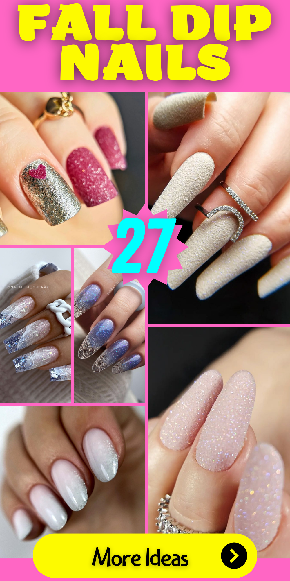 27 Captivating Ideas for Fall Dip Nails