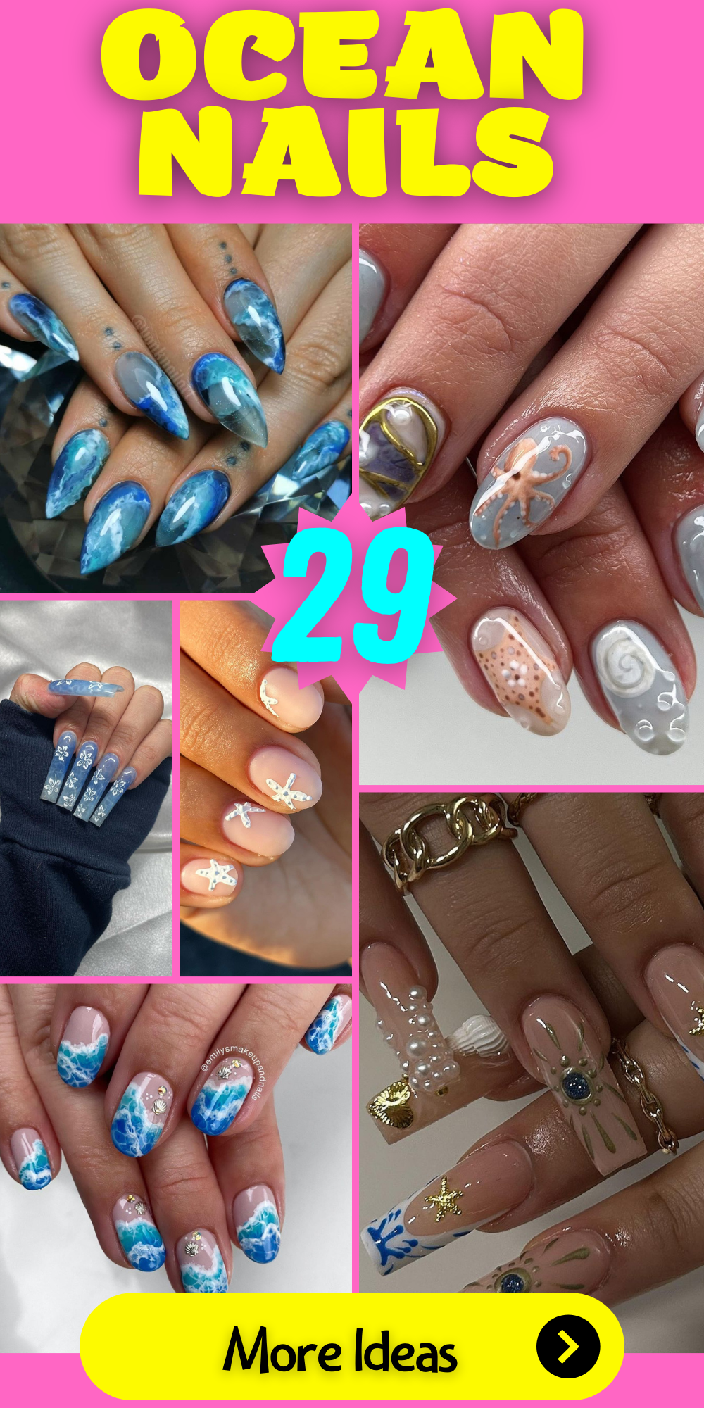 Dive into Style: 29 Ocean Nails Ideas for a Sea-Inspired Manicure