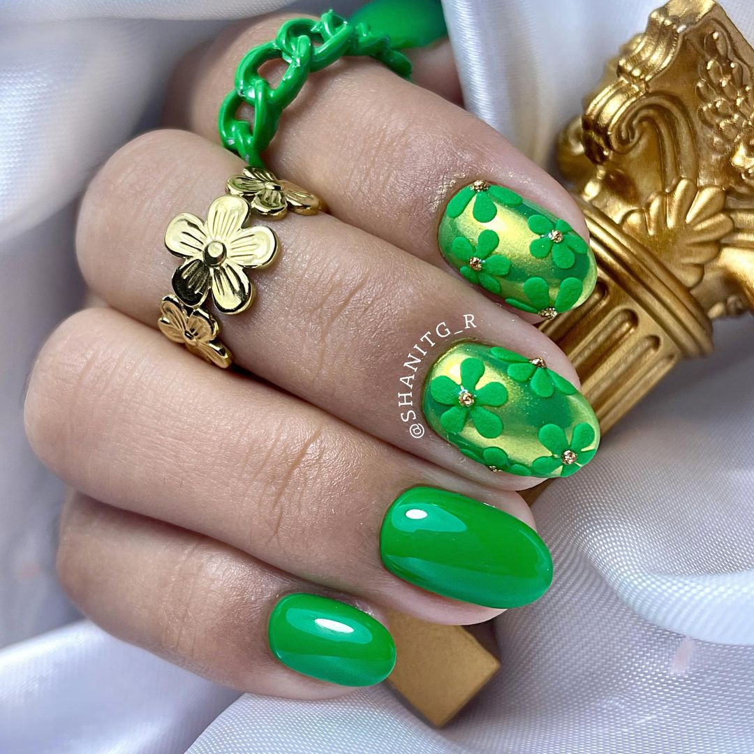 29 Ideas for Fall Green Nails