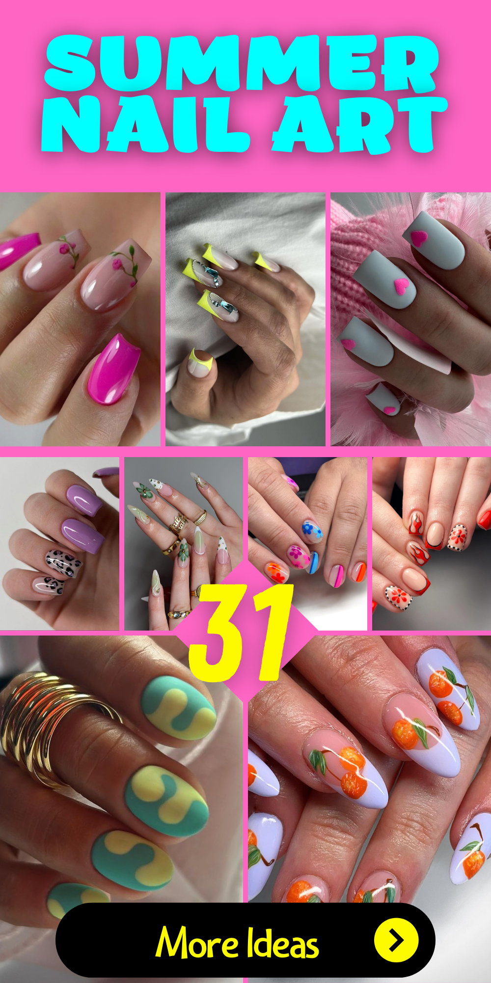 31 Summer Nail Art Ideas: Elevate Your Manicure Game with Creative Designs