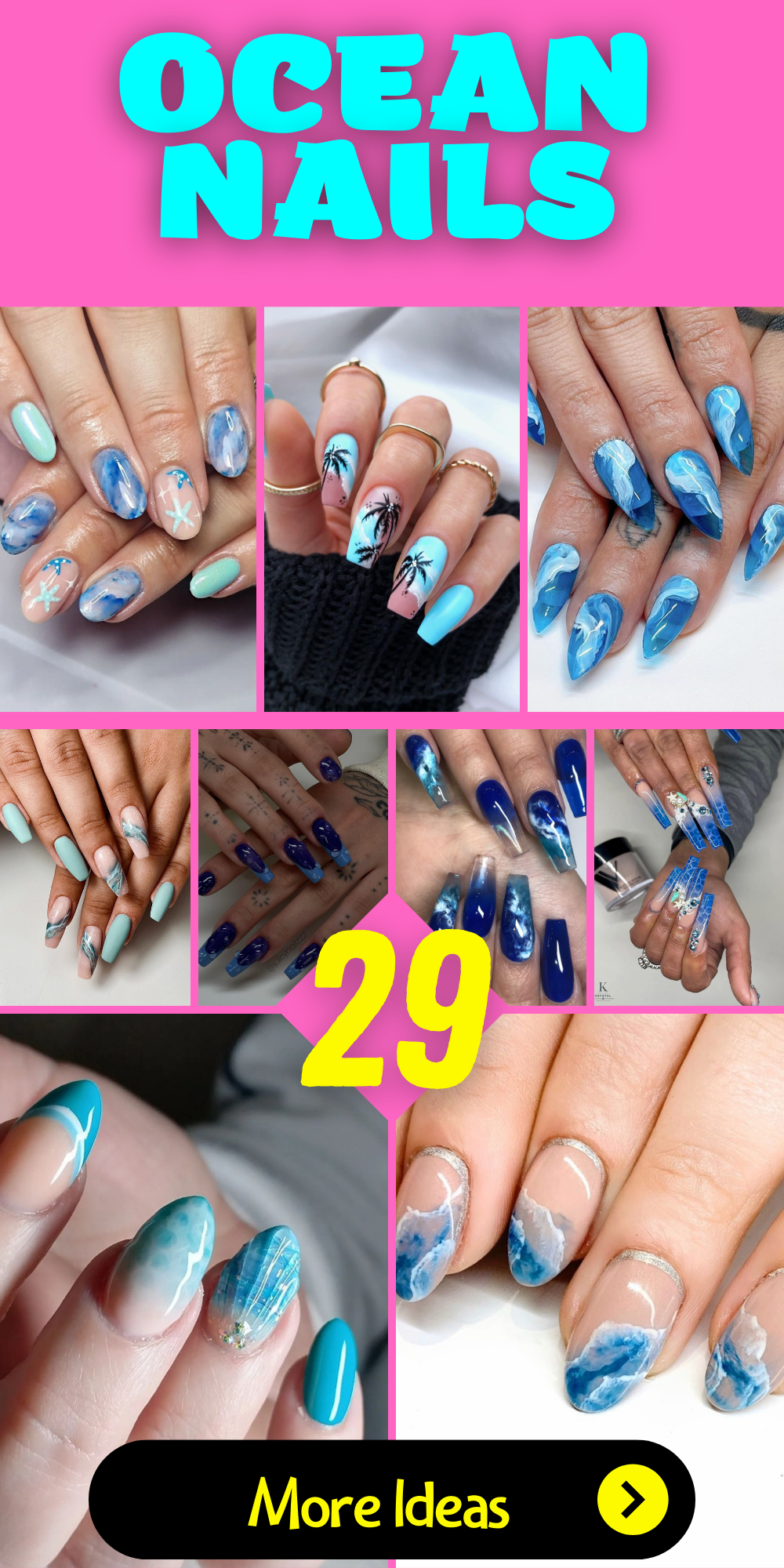 Dive into Style: 29 Ocean Nails Ideas for a Sea-Inspired Manicure