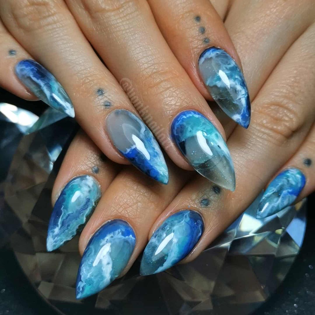 Dive into Style: 29 Ocean Nails Ideas for a Sea-Inspired Manicure