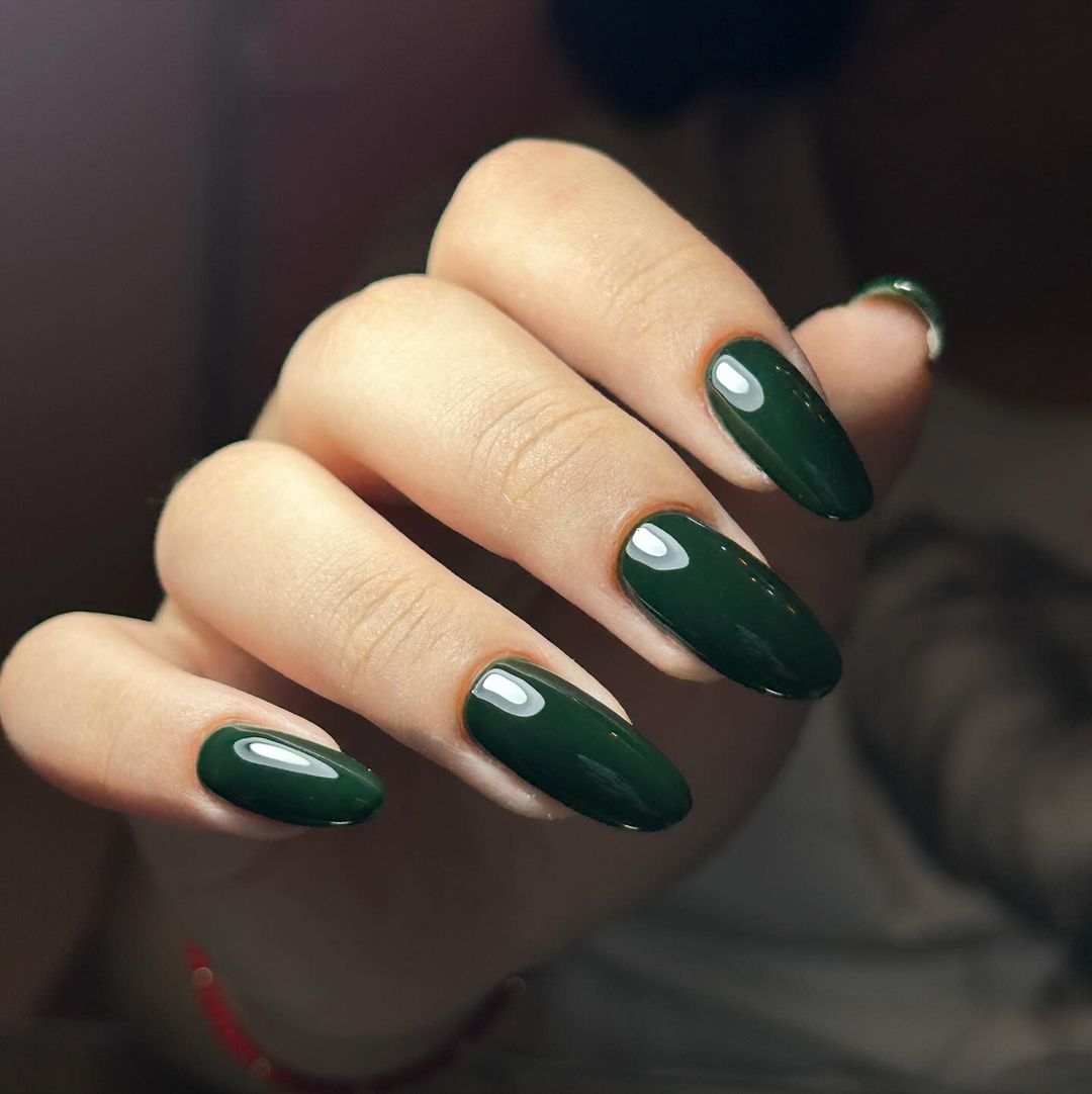 29 Ideas for Fall Green Nails