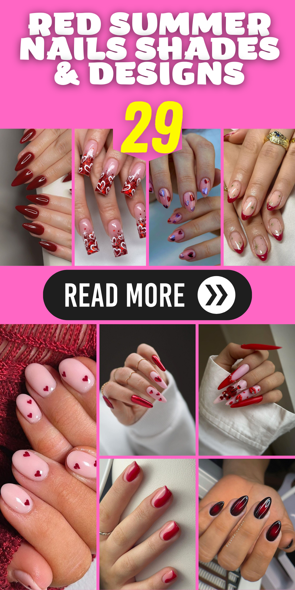 29 Red Summer Nails Shades & Designs: Nail Inspiration for a Bold Season