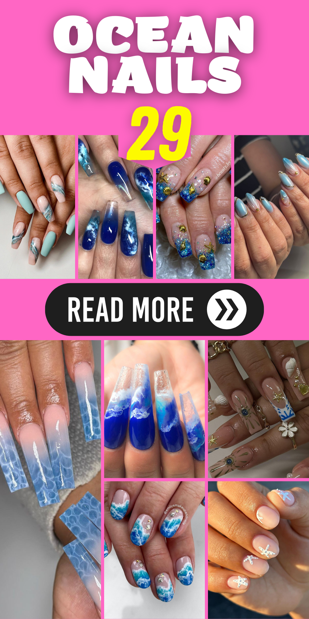 Dive into Style: 29 Ocean Nails Ideas for a Sea-Inspired Manicure