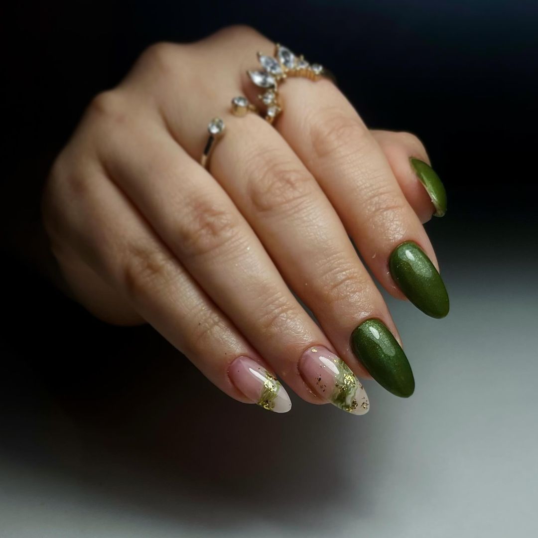 29 Ideas for Fall Green Nails