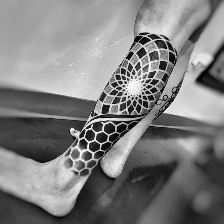 Optical Illusion Tattoo by Matt Pehrson