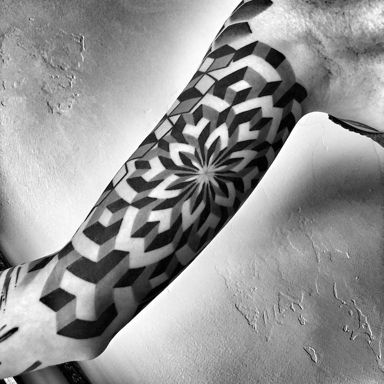 Optical Illusion Tattoo by Matt Pehrson