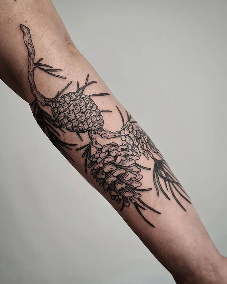 pinecone sleeve