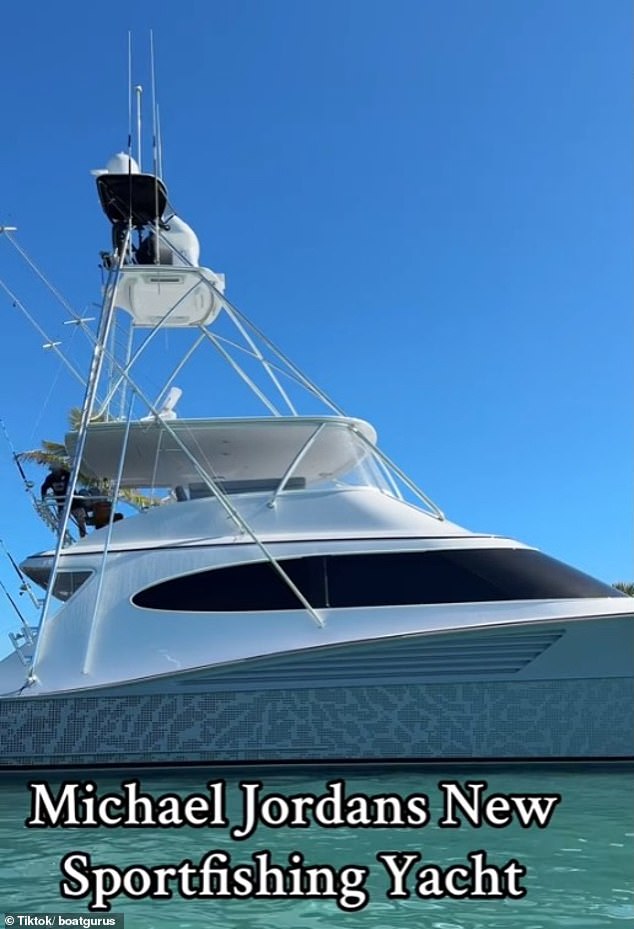 Jordan's new $15 million yacht measures 82-feet, according to the tournament website