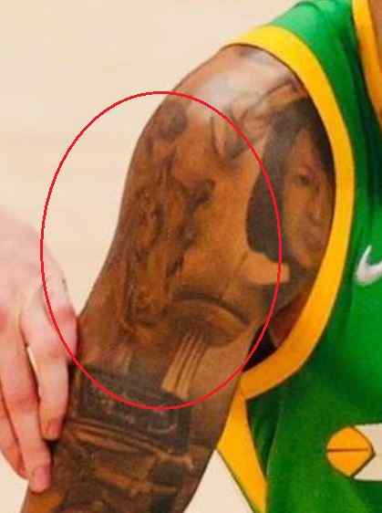 Jordan Clarkson horse tattoo