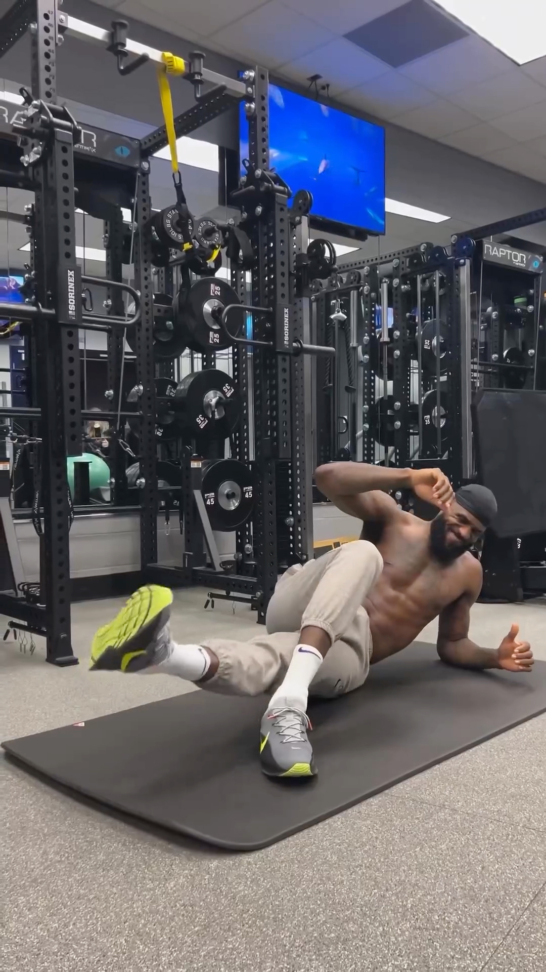 The NBA star recently posted a workout video on Instagram